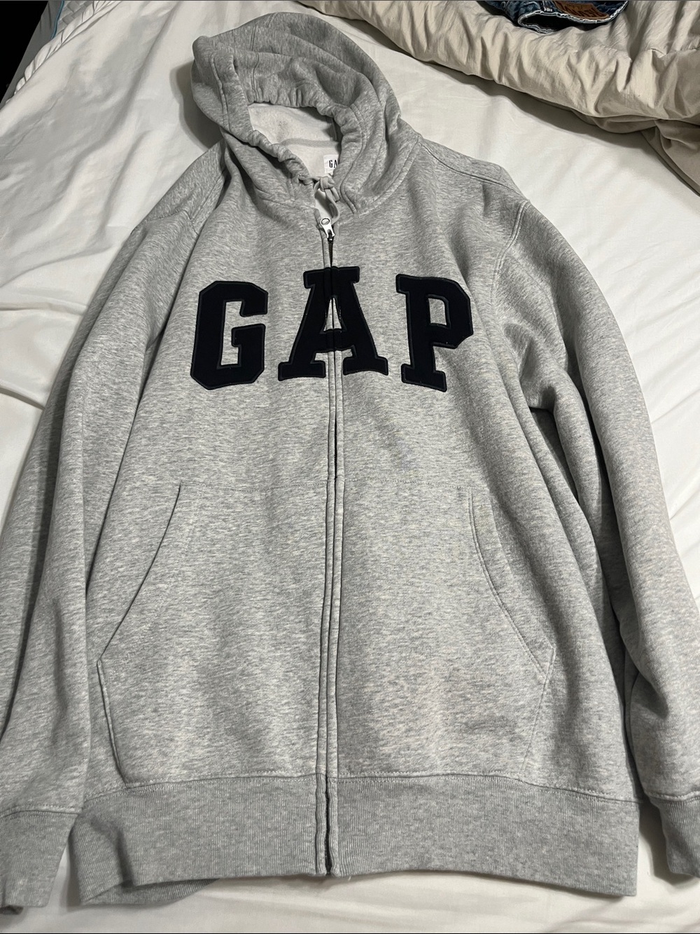 Grey gap zip up